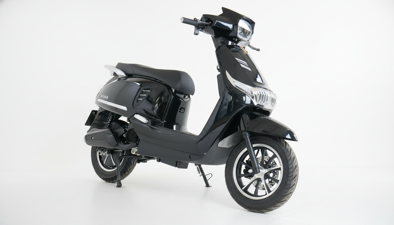 Rebel India Imperial Electric Scooter - Black Chrome